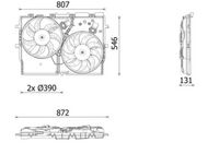 MAHLE CFF 627 000P - Ventilador, refrigeración del motor