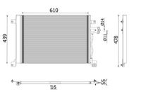 MAHLE AC 670 001P - Condensador, aire acondicionado