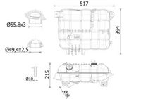 MAHLE CRT 251 000S - Depósito compensación, refrigerante