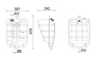 MAHLE CRT 269 000S - Depósito compensación, refrigerante