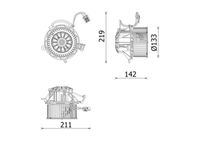 MAHLE AB 318 000P - Ventilador habitáculo