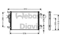 WEBASTO 82D0225307A - Condensador, aire acondicionado