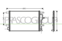 PRASCO AD020C002 - Condensador, aire acondicionado