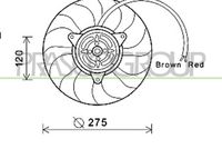 PRASCO AD033F005 - Ventilador, refrigeración del motor