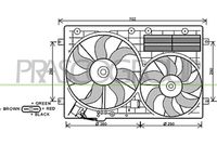 PRASCO AD202F001 - Ventilador, refrigeración del motor