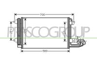 PRASCO AD320C001 - Condensador, aire acondicionado