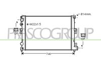 PRASCO CI053R003 - Radiador, refrigeración del motor