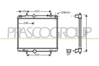 PRASCO CI942R001 - Radiador, refrigeración del motor