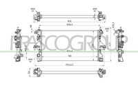 PRASCO CI954R001 - Radiador, refrigeración del motor