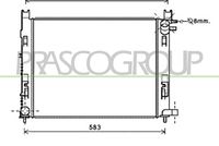 PRASCO DA226R003 - Radiador, refrigeración del motor