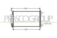 PRASCO DS011C004 - Condensador, aire acondicionado