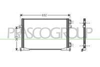 PRASCO DS950C003 - Condensador, aire acondicionado