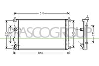 PRASCO DS960R002 - Radiador, refrigeración del motor