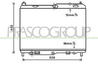 PRASCO FD342R001 - Radiador, refrigeración del motor