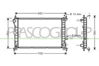 PRASCO FD420R002 - Radiador, refrigeración del motor