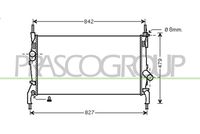 PRASCO FD912R002 - Radiador, refrigeración del motor