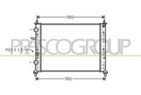 PRASCO FT137R013 - Radiador, refrigeración del motor