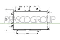 PRASCO FT917R002 - Radiador, refrigeración del motor