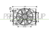 PRASCO HN802F001 - Ventilador, refrigeración del motor