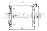 PRASCO HN804R005 - Radiador, refrigeración del motor