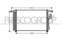 PRASCO HN814C001 - Condensador, aire acondicionado