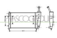 PRASCO LA002R003 - Radiador, refrigeración del motor