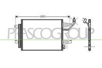 PRASCO MB324C002 - Condensador, aire acondicionado