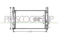 PRASCO ME324R002 - Radiador, refrigeración del motor