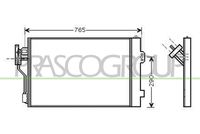 PRASCO ME909C001 - Condensador, aire acondicionado