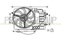 PRASCO MN304F001 - Ventilador, refrigeración del motor