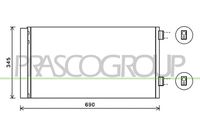 PRASCO MN308C003 - Condensador, aire acondicionado