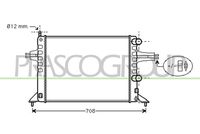 PRASCO OP017R012 - Radiador, refrigeración del motor