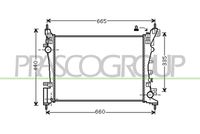 PRASCO OP035R005 - Radiador, refrigeración del motor