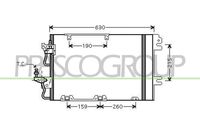 PRASCO OP410C002 - Condensador, aire acondicionado