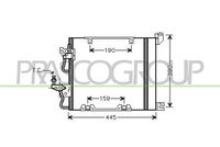 PRASCO OP410C003 - Condensador, aire acondicionado