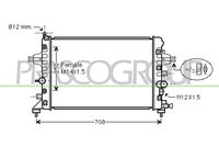 PRASCO OP410R008 - Radiador, refrigeración del motor