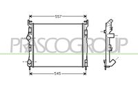 PRASCO RN322R010 - Radiador, refrigeración del motor