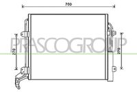 PRASCO ST056C001 - Condensador, aire acondicionado