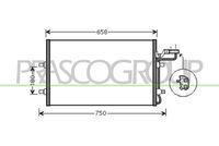 PRASCO VV220C002 - Condensador, aire acondicionado