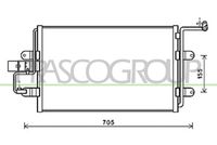 PRASCO AD016C003 - Condensador, aire acondicionado