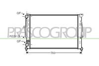 PRASCO AD017R011 - Radiador, refrigeración del motor