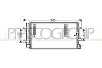 PRASCO AD024C001 - Condensador, aire acondicionado