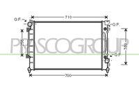 PRASCO AD032R006 - Radiador, refrigeración del motor