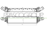 PRASCO AD040N001 - Radiador de aire de admisión