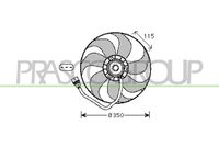 PRASCO AD200F008 - Ventilador, refrigeración del motor