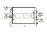 PRASCO AD322R013 - Radiador, refrigeración del motor