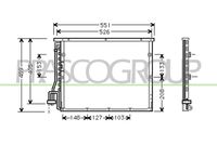 PRASCO BM014C001 - Condensador, aire acondicionado