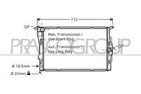 PRASCO BM024R002 - Radiador, refrigeración del motor