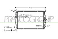PRASCO BM024R005 - Radiador, refrigeración del motor
