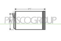 PRASCO BM046C001 - Condensador, aire acondicionado